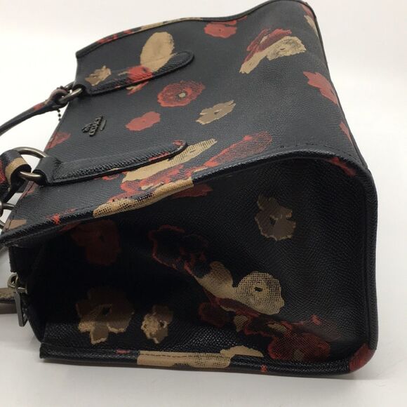 Coach Crosby Mini Carryall Satchel Floral Print Coated Canvas 33856 - Picture 10 of 17